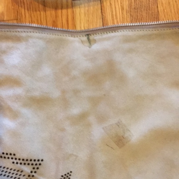 As is St John suede fringe floral bag - Picture 3 of 8